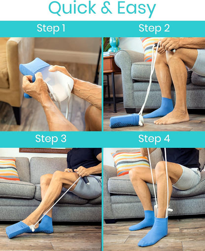 Sock Aid Tool - Easy Stocking Application System