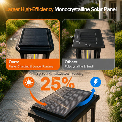 Solar Pathway Lights Outdoor - 8 Pack Garden Lighting
