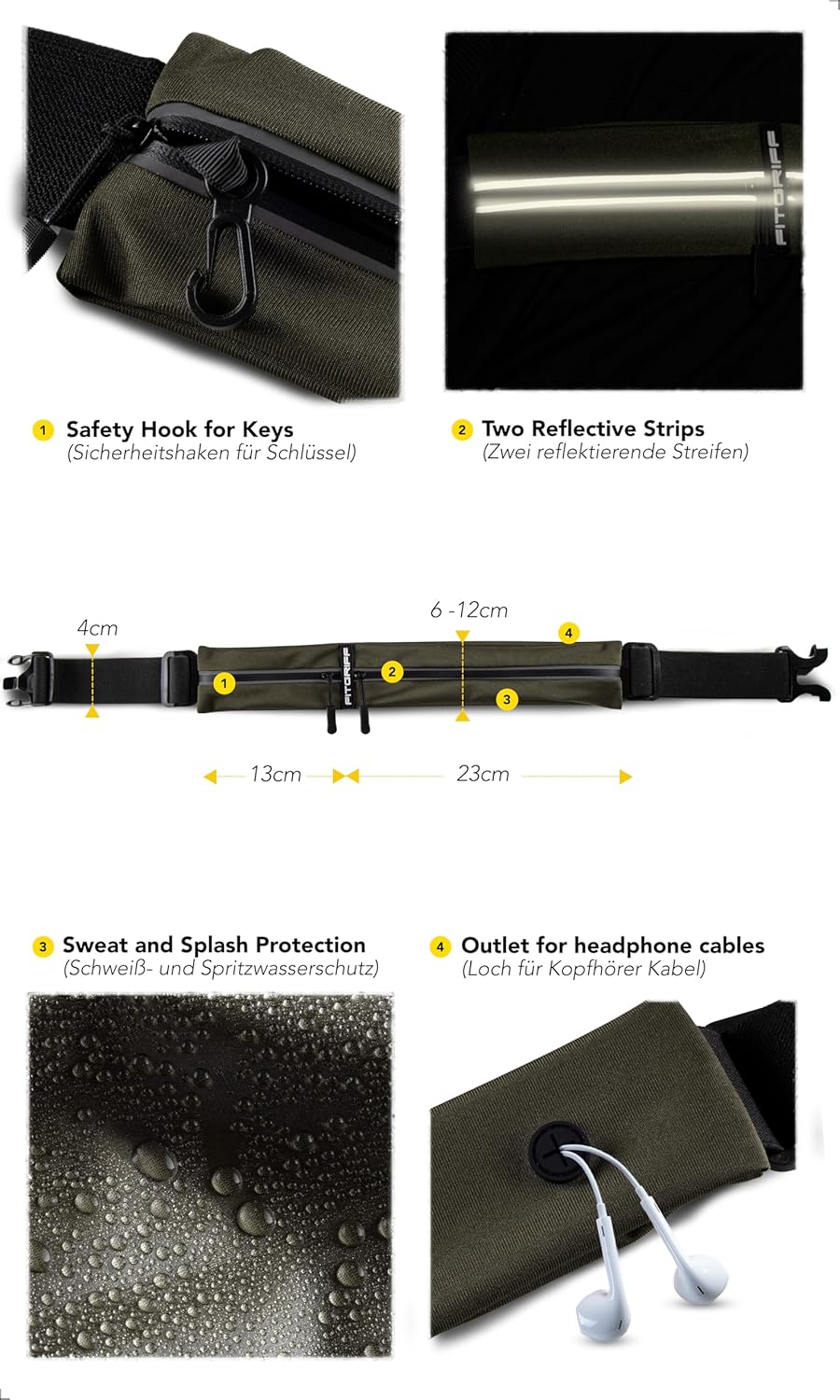 FlexRun Pro Running Belt - Secure Phone & Essentials Pouch