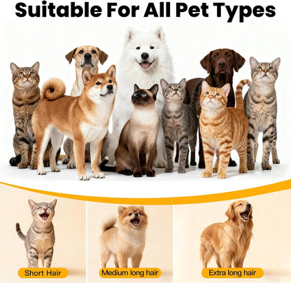 All-in-One Pet Grooming Vacuum Kit with Clippers & Brushes