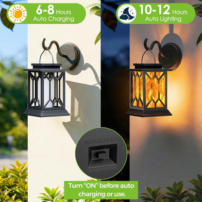 Solar Hanging Lanterns Outdoor Waterproof - 2 & 4 Pack