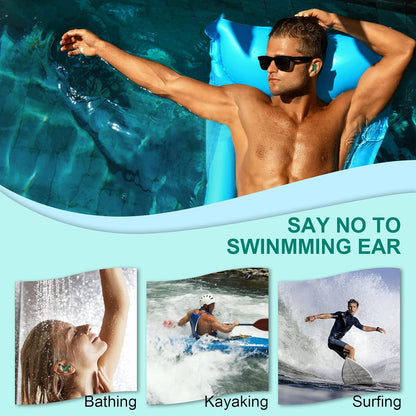 Premium Waterproof Silicone Ear Plugs for Swimming & Water Sports