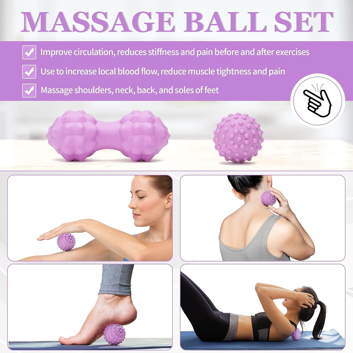 Complete Yoga Wheel Set with Blocks, Strap & Massage Ball