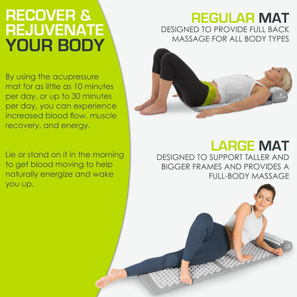 Acupressure Mat & Pillow Set for Relaxation and Recovery