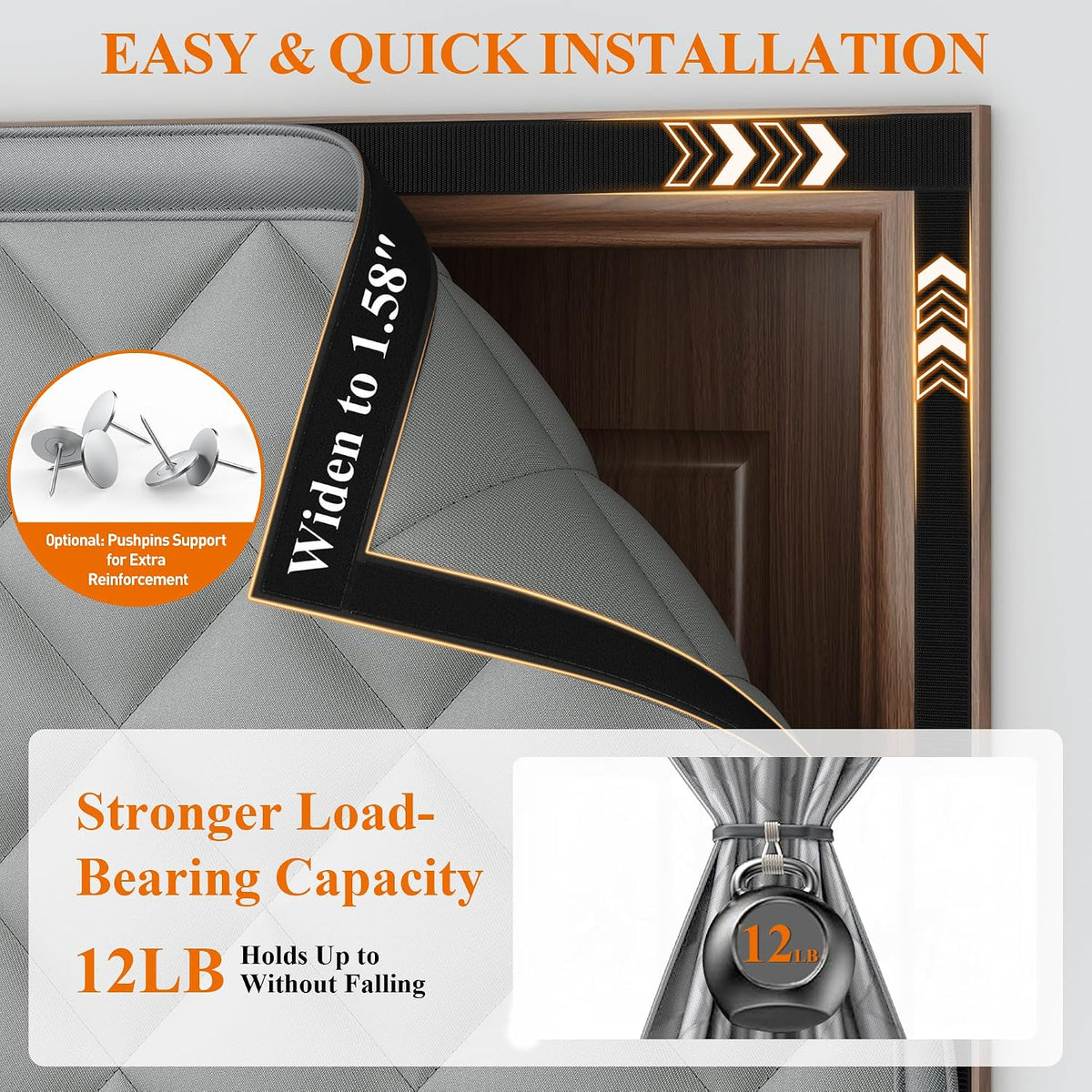 Magnetic Thermal Insulated Door Curtain - Climate Control