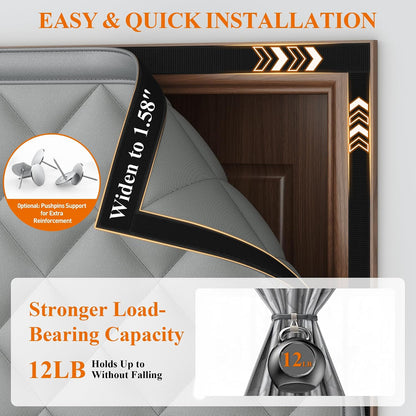 Magnetic Thermal Insulated Door Curtain - Climate Control
