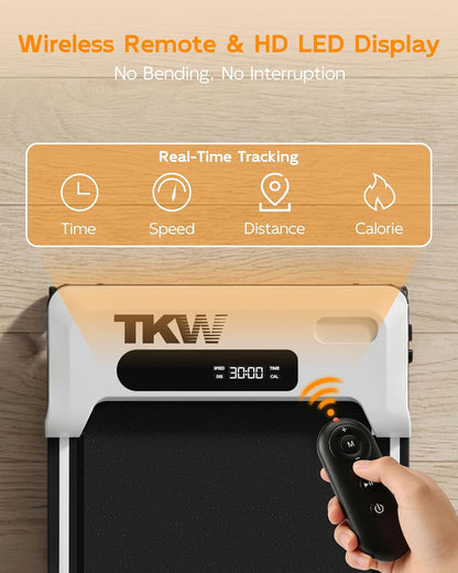 Walking Pad Treadmill with Incline - Portable Under Desk