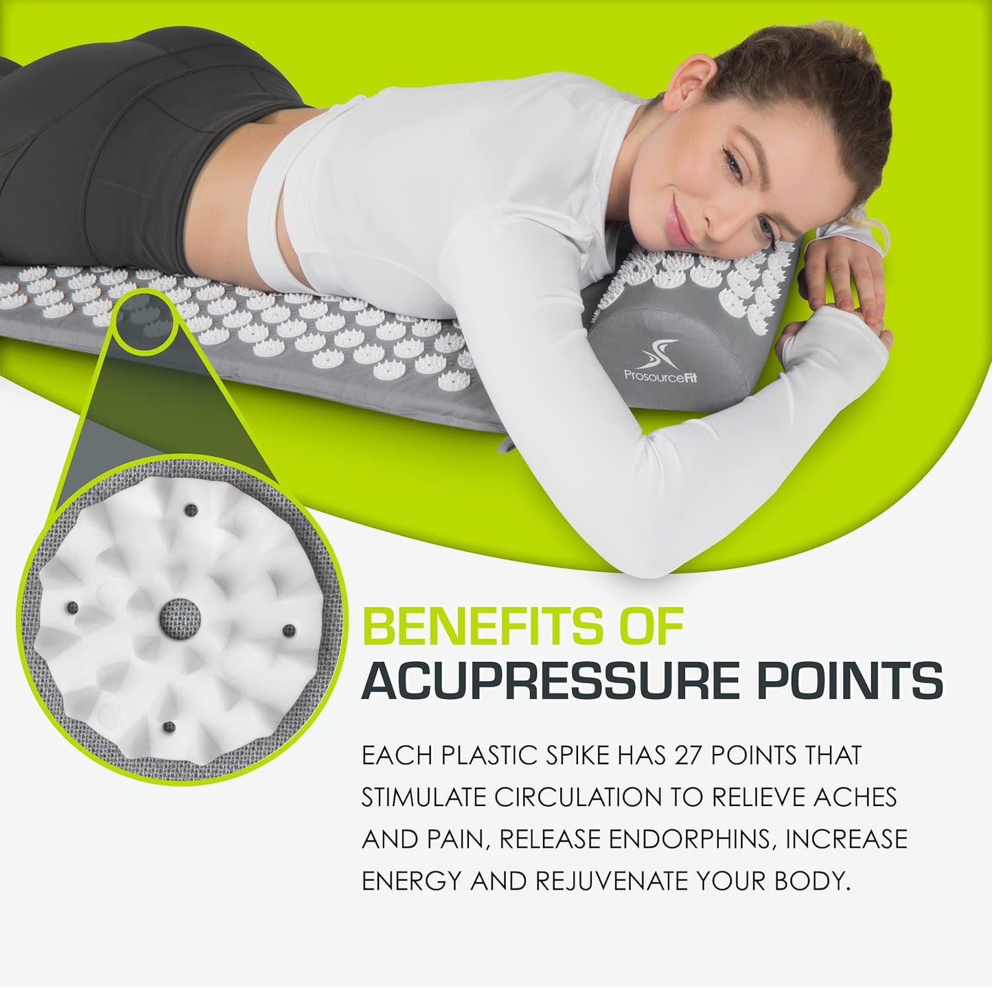 Acupressure Mat & Pillow Set for Relaxation and Recovery