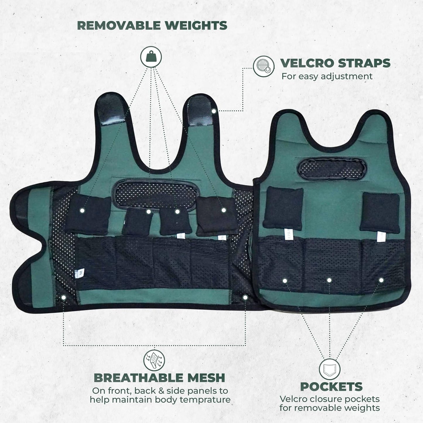 Kids Weighted Compression Vest - Adjustable Sensory Support Tool