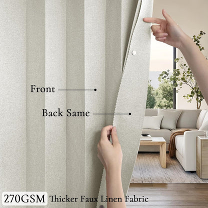 Blackout Magnetic Folding Door Curtain - Room Divider Panel
