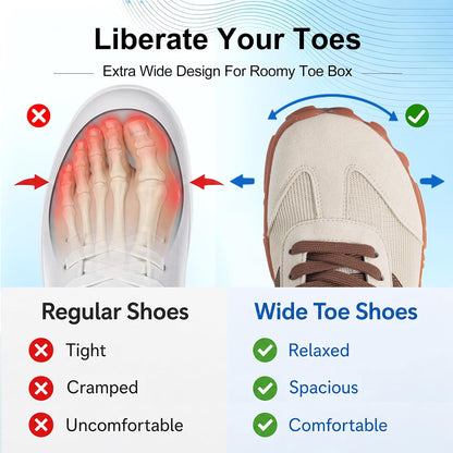 Barefoot Sneakers - Wide Toe Box Zero Drop Minimalist Shoes