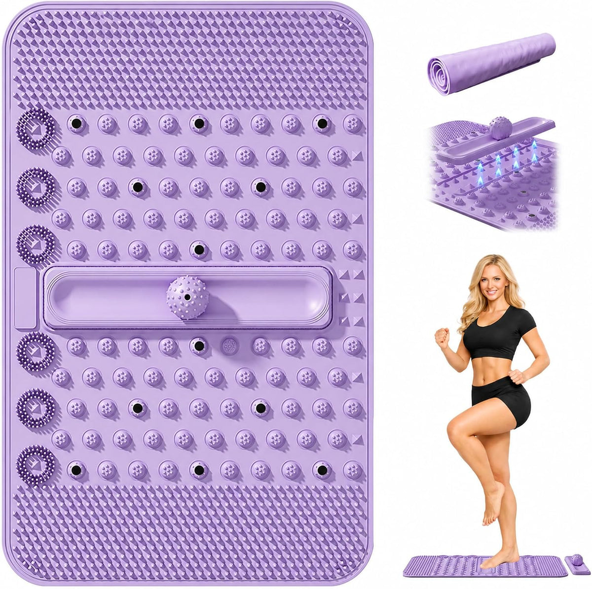 Acupressure Foot Massager Mat with Magnetic Therapy