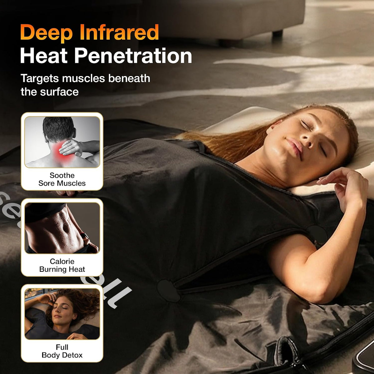 At-Home Sauna Blanket for Detox & Deep Relaxation