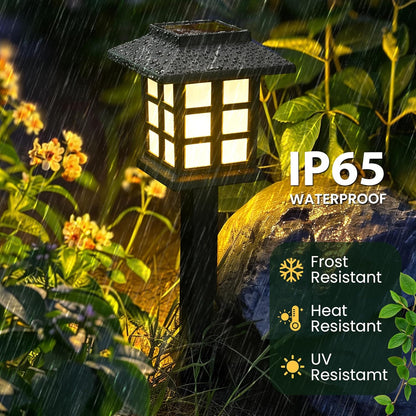 Solar Pathway Lights Outdoor Waterproof LED Garden Decor