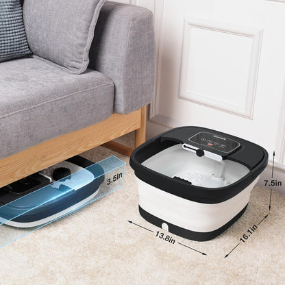 Collapsible Foot Spa with Heat, Bubble & Shiatsu Massage