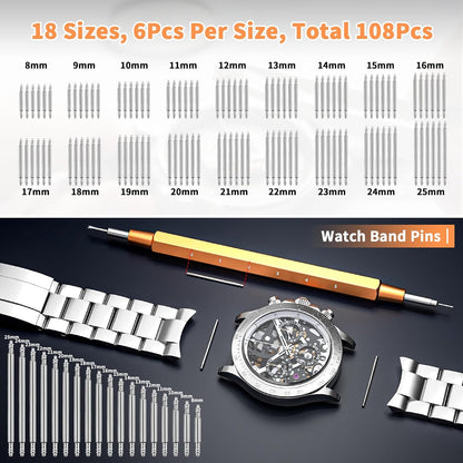 Professional Watch Repair Tool Kit with Case Opener & Link Remover
