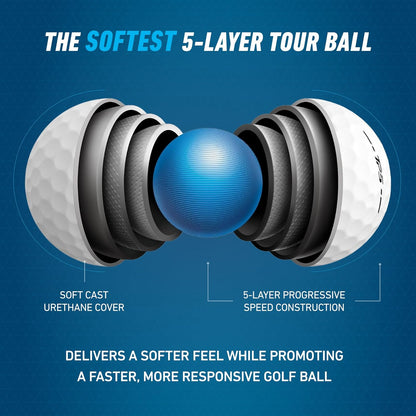 Premium 5-Layer Golf Ball | Tour Performance & Distance