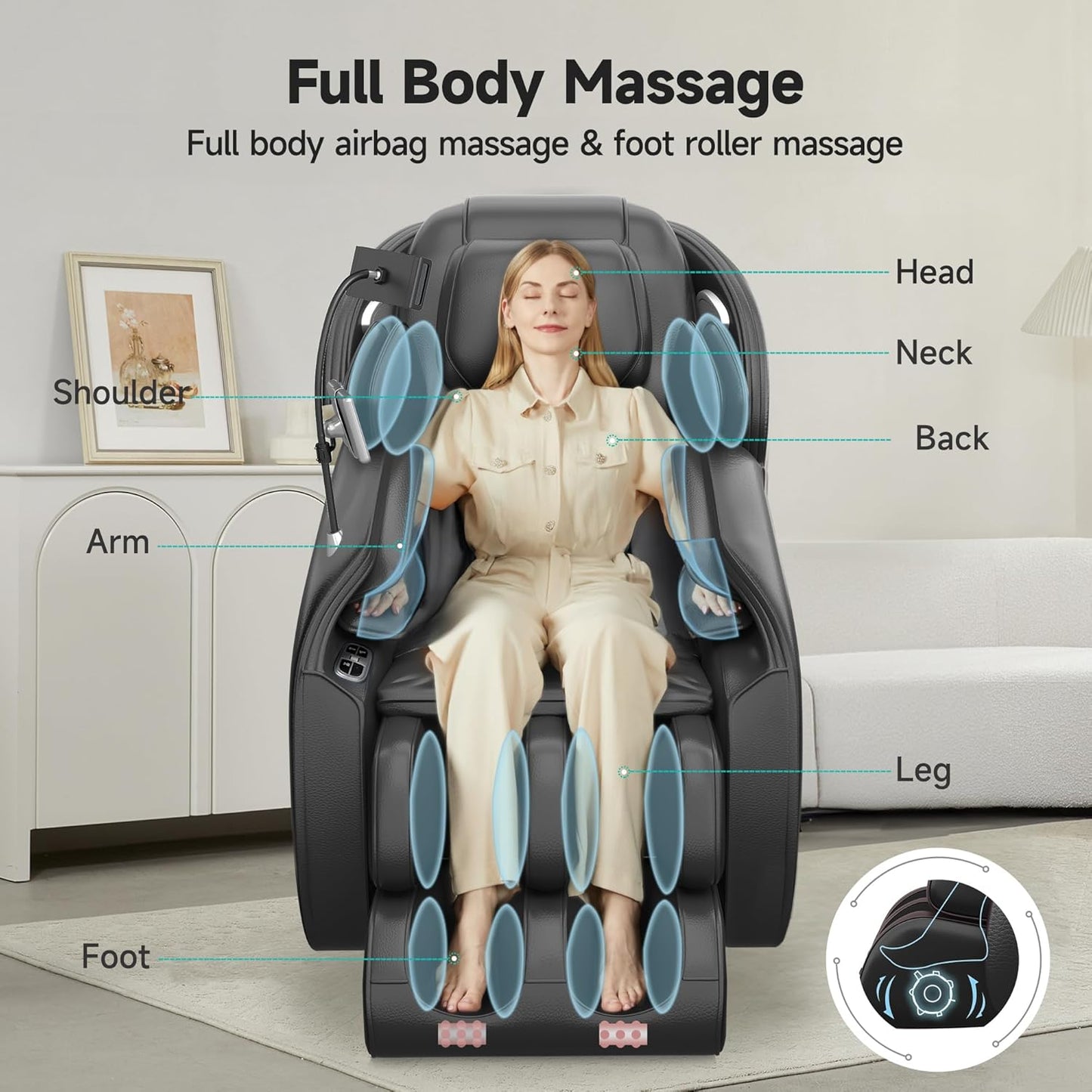 SL-Track Massage Chair with Bluetooth - Premium Recovery