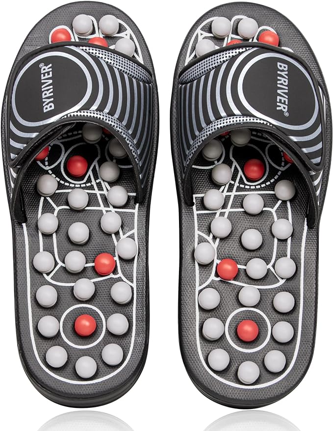 Acupressure Foot Massage Slippers | Reflexology Mat & Roller