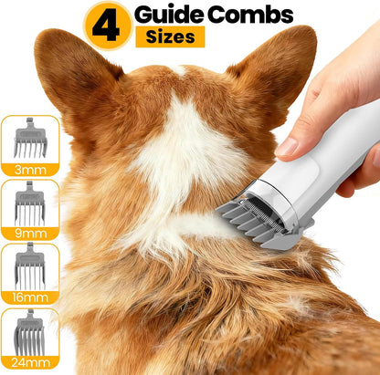 All-in-One Pet Grooming Vacuum Kit with Clippers & Brushes