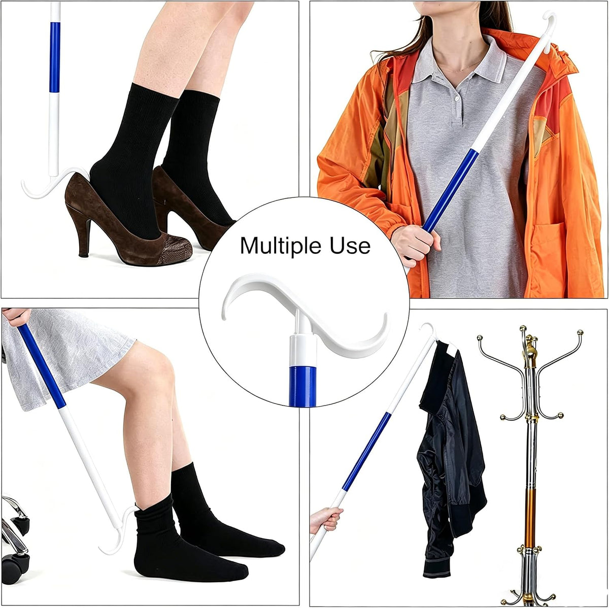Sock Aid Kit with Long Handle Shoe Horn - Mobility Assist