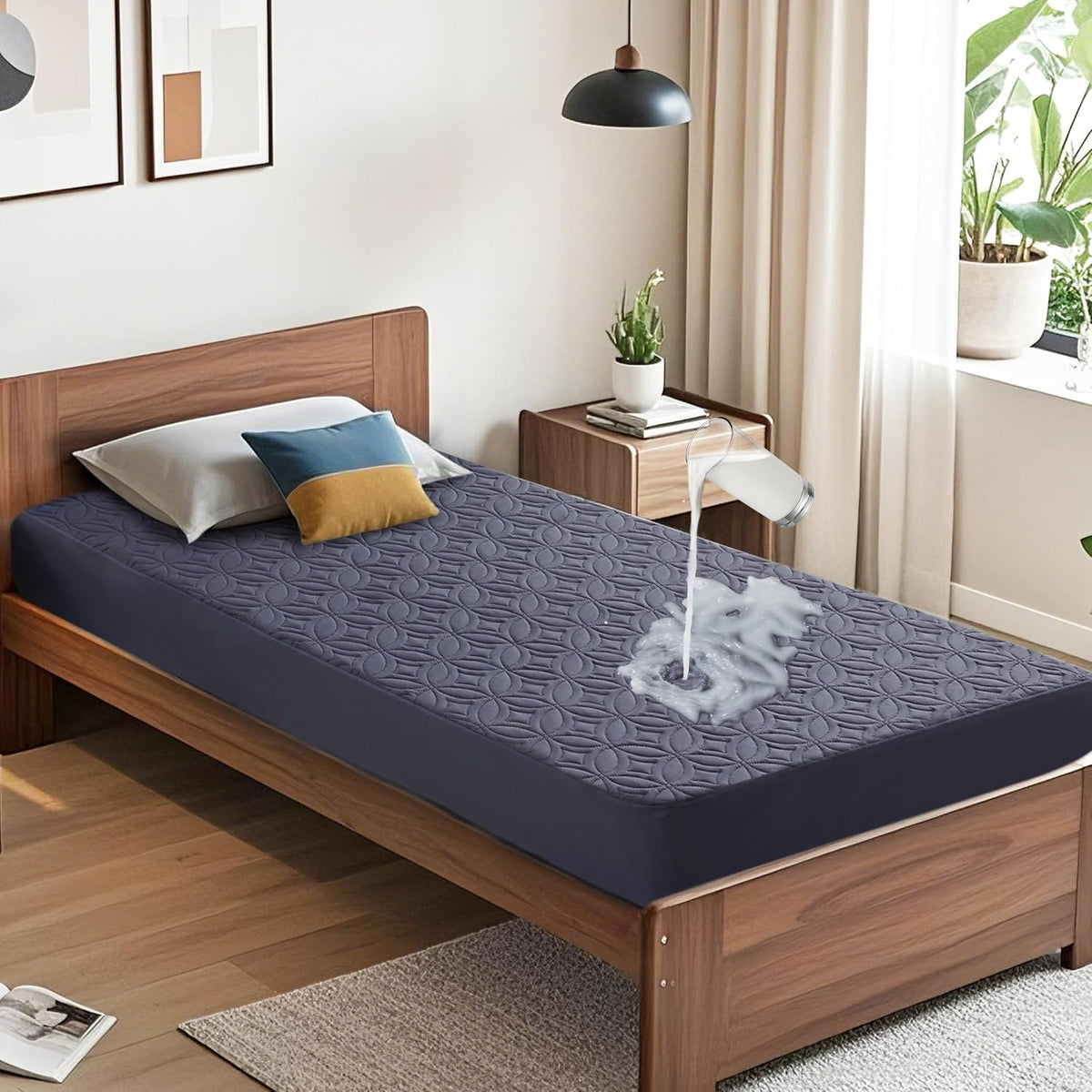DreamGuard Queen Waterproof Mattress Protector - Silent & Soft