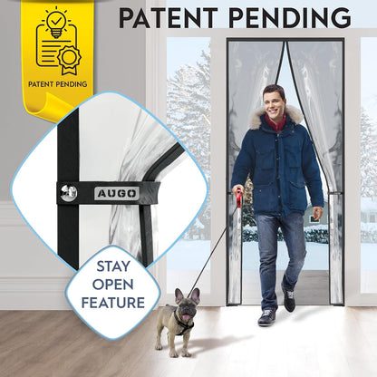 Magnetic Thermal Insulated Door Curtain - Winter Door Cover
