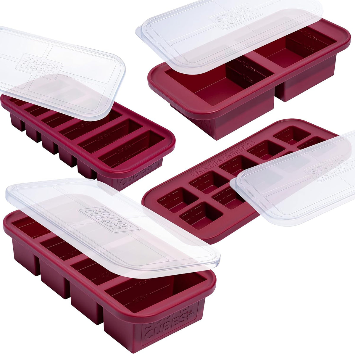 Premium Silicone Freezer Mold Gift Set - Meal Prep System