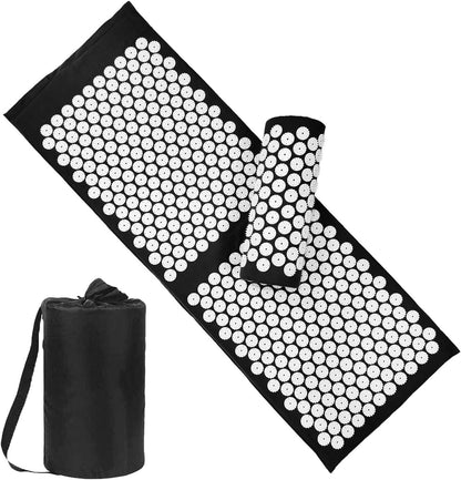 Acupressure Mat & Pillow Set with Carry Bag