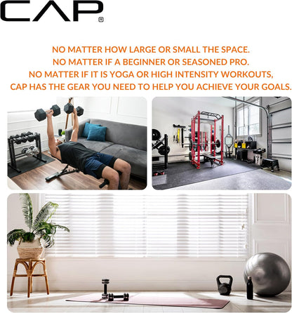 Premium 1/2-Inch High Density Exercise Yoga Mat with Strap