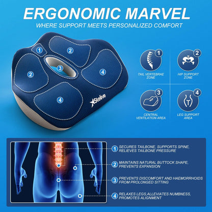 Memory Foam Seat Cushion | Ergonomic Support & Comfort
