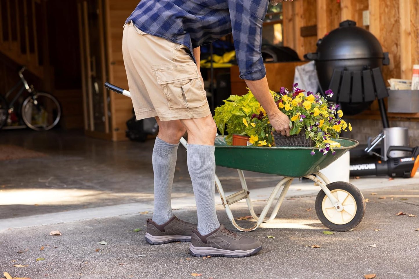 Men's Compression Over-the-Calf Socks for Athletic & Work