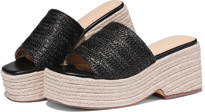 Platform Espadrille Wedge Sandals for Women | Bohemian Slides