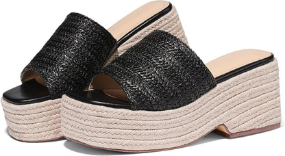 Platform Espadrille Wedge Sandals for Women | Bohemian Slides