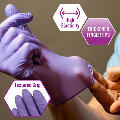 Premium Powder-Free Nitrile Exam Gloves | Pack of 100 or 1000
