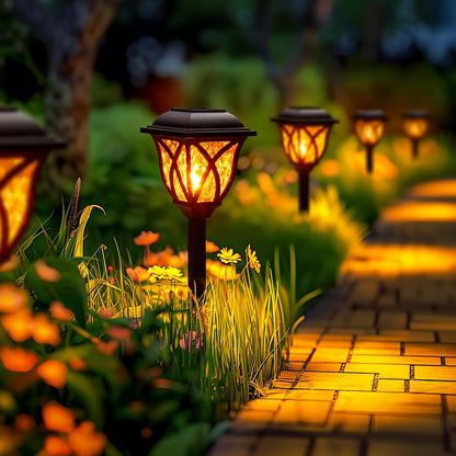 Solar Garden Lights Outdoor Waterproof LED Path Lighting