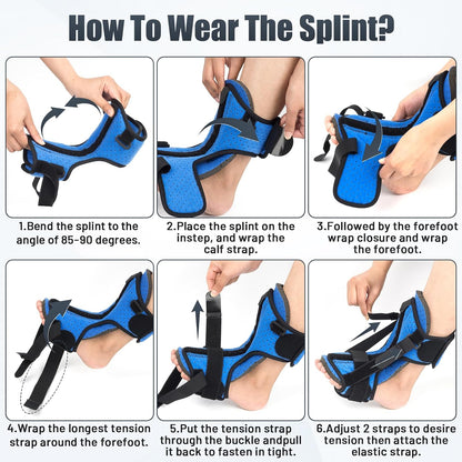 Night Stretch Splint with Massage Ball | Foot Recovery System
