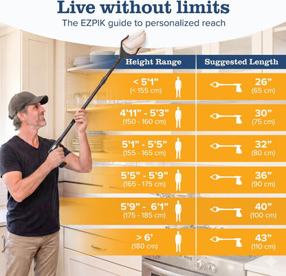 Premium Folding Grabber Reacher Tool – 26 to 48 inch Options