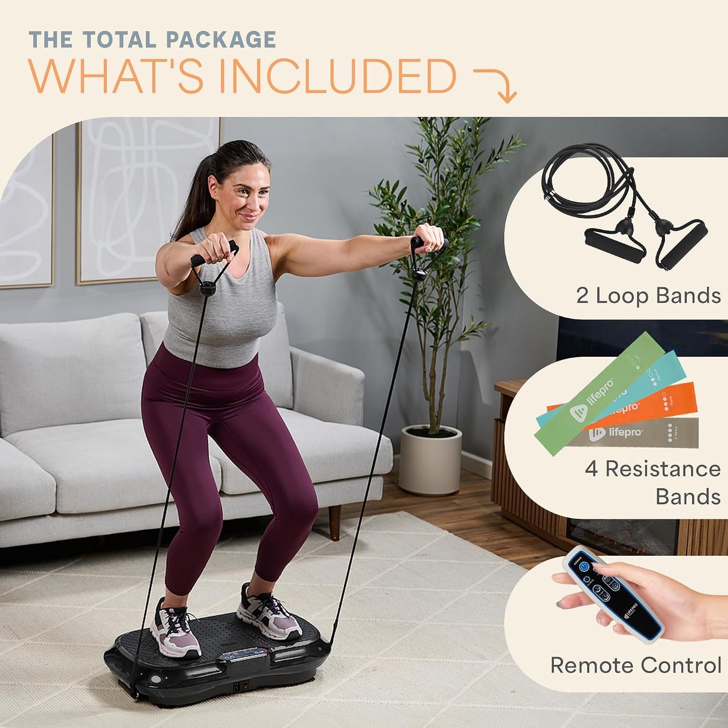High-Intensity Vibration Plate with Loop Bands – Full Body