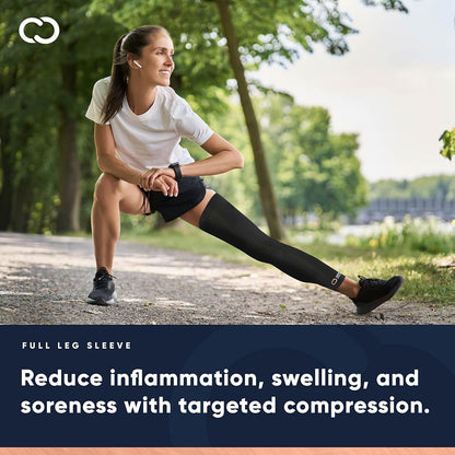 Copper-Infused Knee Compression Sleeve – Leg Support Brace
