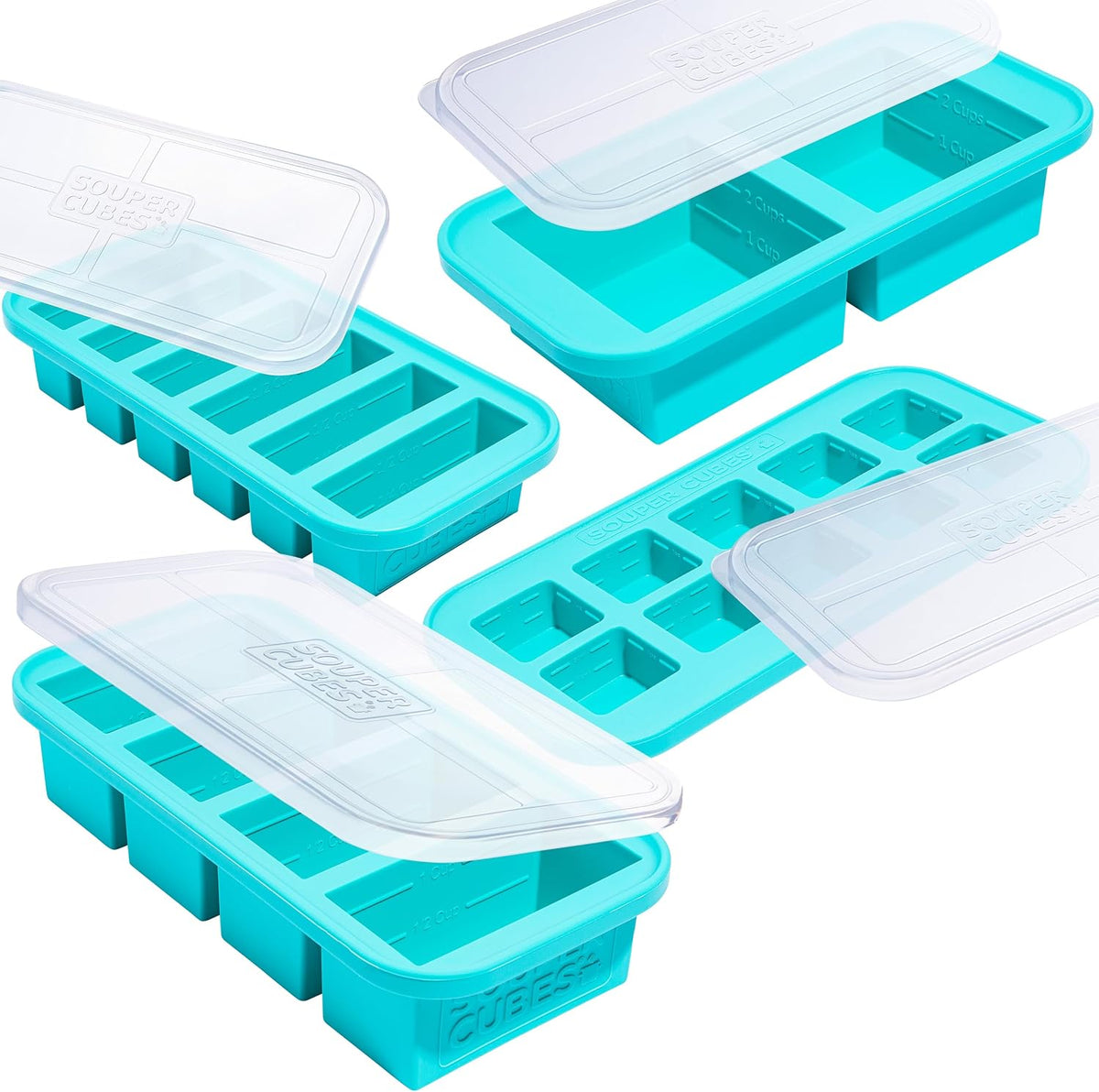Premium Silicone Freezer Mold Gift Set - Meal Prep System