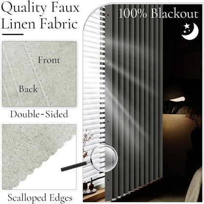 Blackout Magnetic Folding Door Curtain - Room Divider Panel