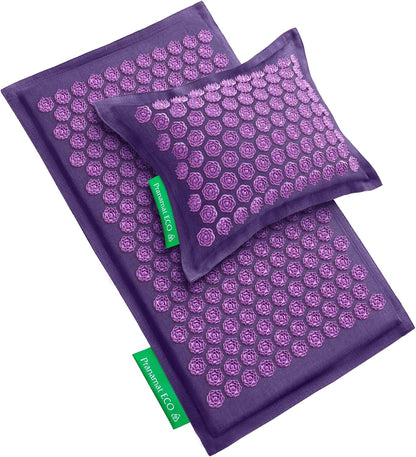 Acupressure Mat & Pillow Set - European Handcrafted Therapy
