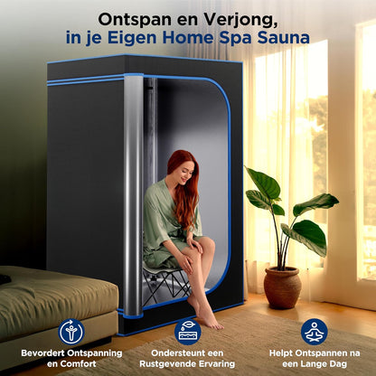 Portable Infrared Sauna Tent with Heated Footpad & Remote