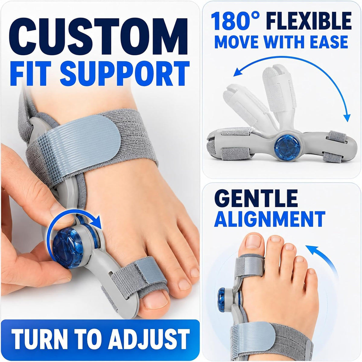 All-in-One Bunion Corrector Kit with Toe Separator & Gel Pad