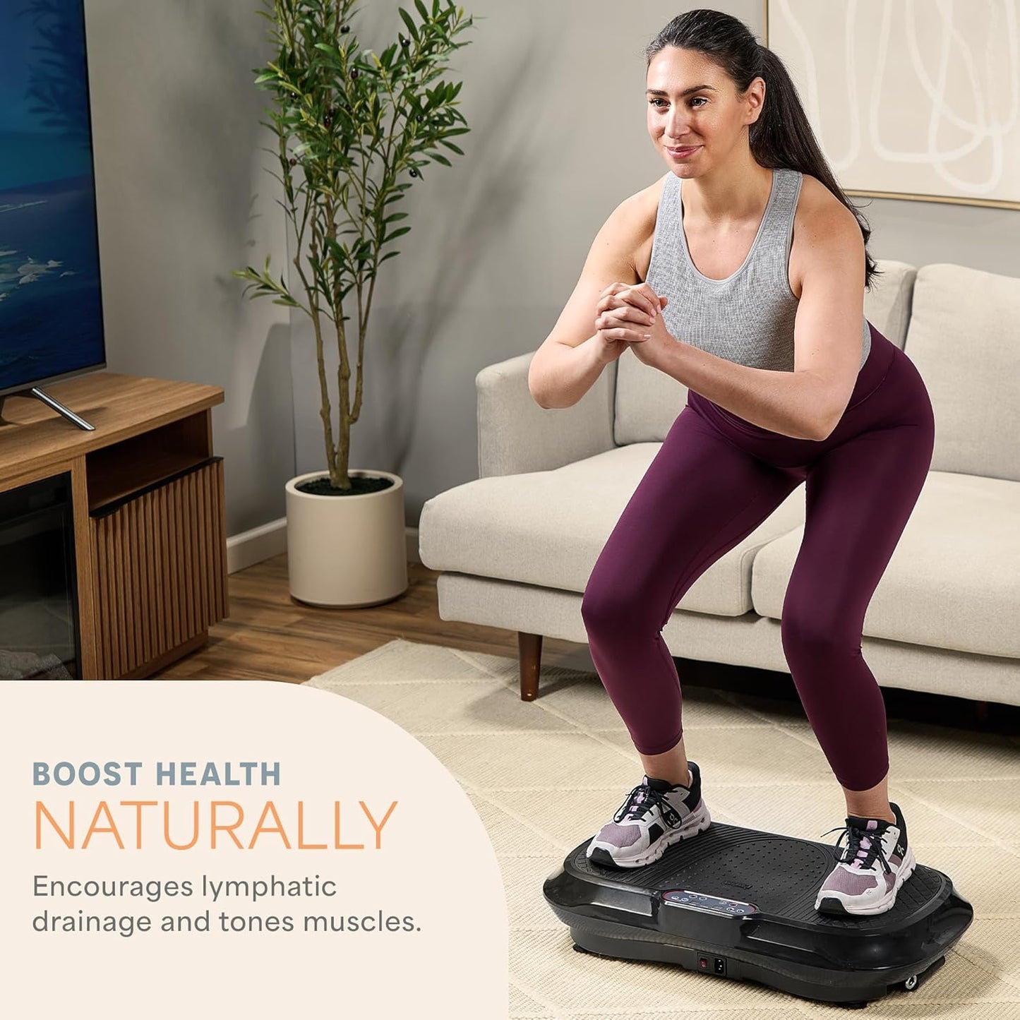 High-Intensity Vibration Plate with Loop Bands – Full Body