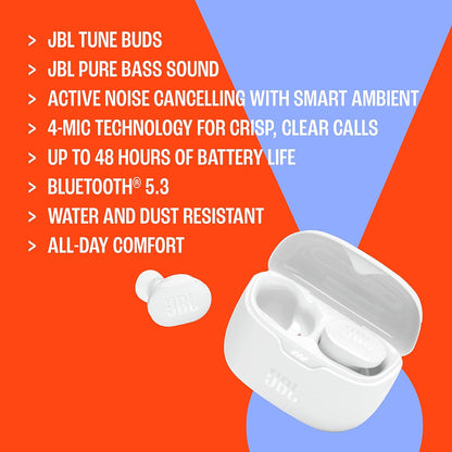 Active Noise Cancelling Earbuds with Pure Bass & Bluetooth 5.3