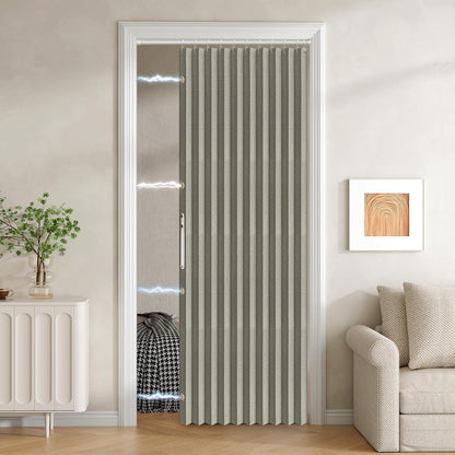 Blackout Magnetic Folding Door Curtain - Accordion Style