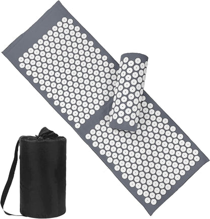 Acupressure Mat & Pillow Set with Carry Bag