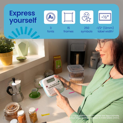 Personal Desktop Label Maker with Color Tape - Portable Printer